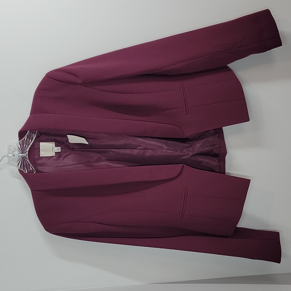 Women's Plum Open-Front Blazer Jacket